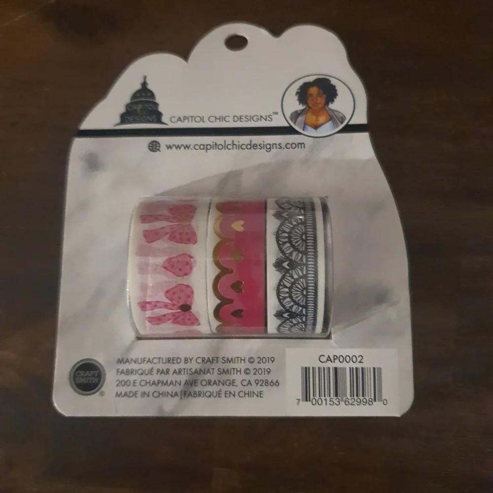 Capitol Chic Designs Craft Smith Planner Bundle Leopard Cover Sticker Washi Tape
